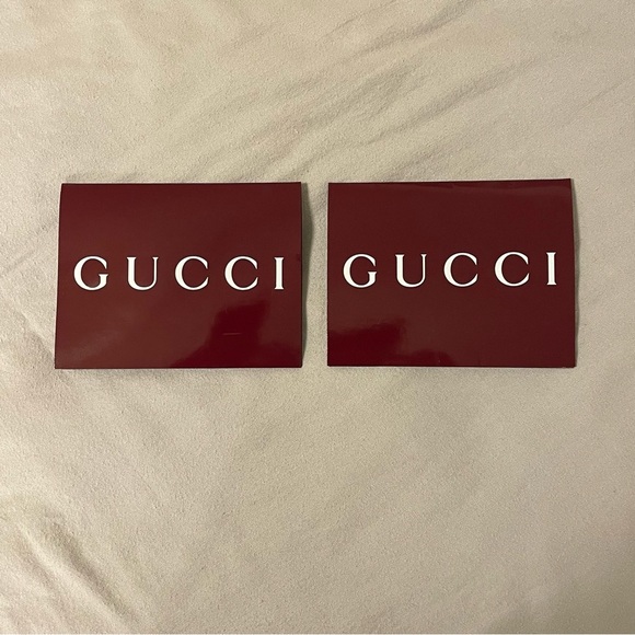 GUCCI Note Message Card Receipt Packaging Gifting Envelope Holder Set of 2 - Picture 2 of 5